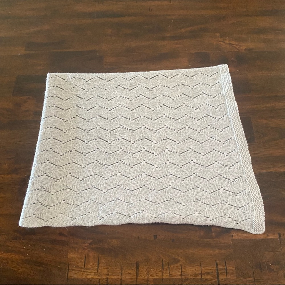 Pottery Barn Kids Pointelle Knit Baby Blanket - Picture 2 of 6